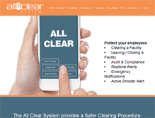 Tablet Screenshot of allclearsystem.com